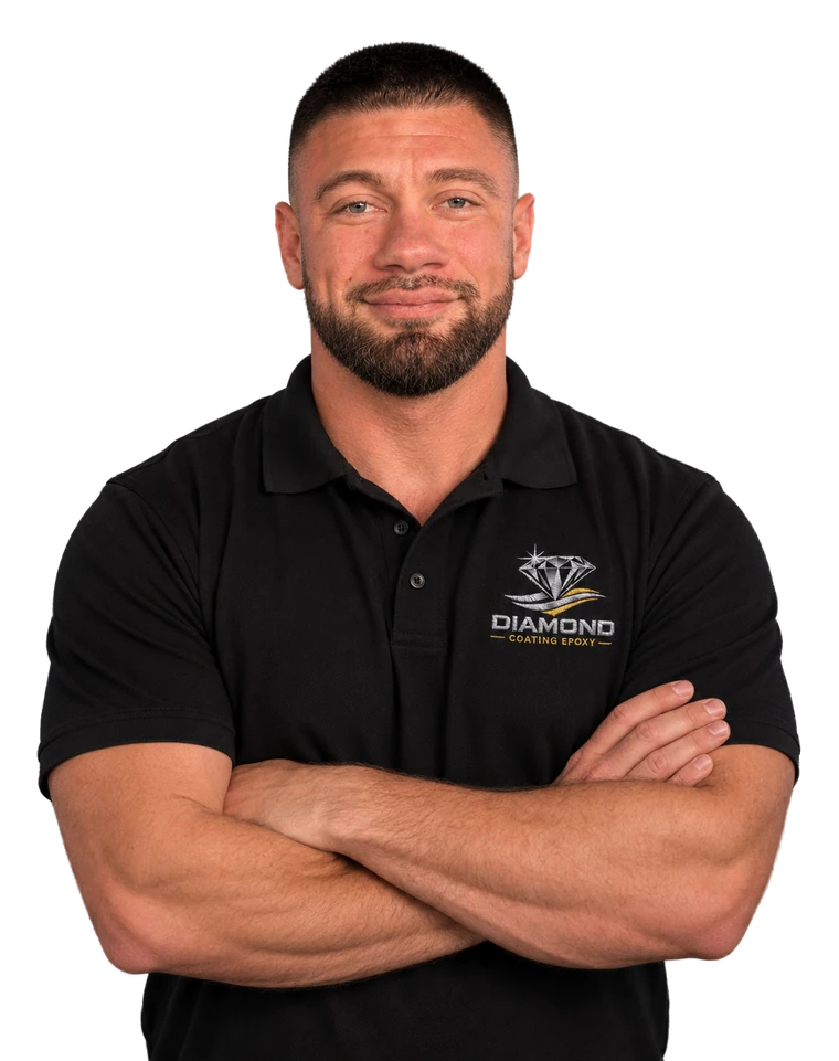 Joshua Rodriguez, owner of Diamond Coating Epoxy in San Jose, CA