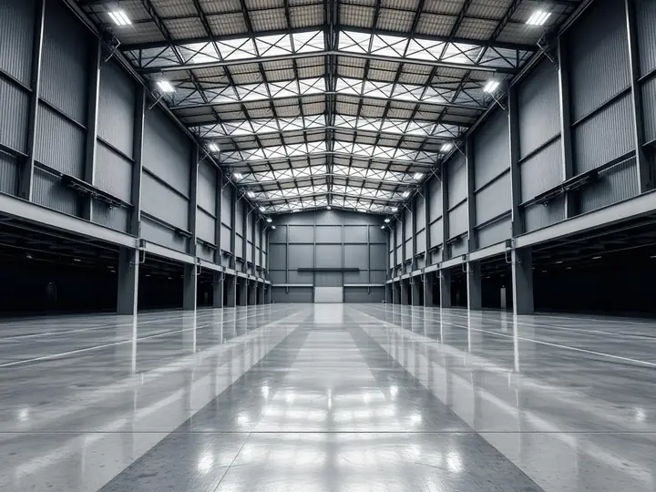 Commercial warehouse floor installation in San Jose, CA
